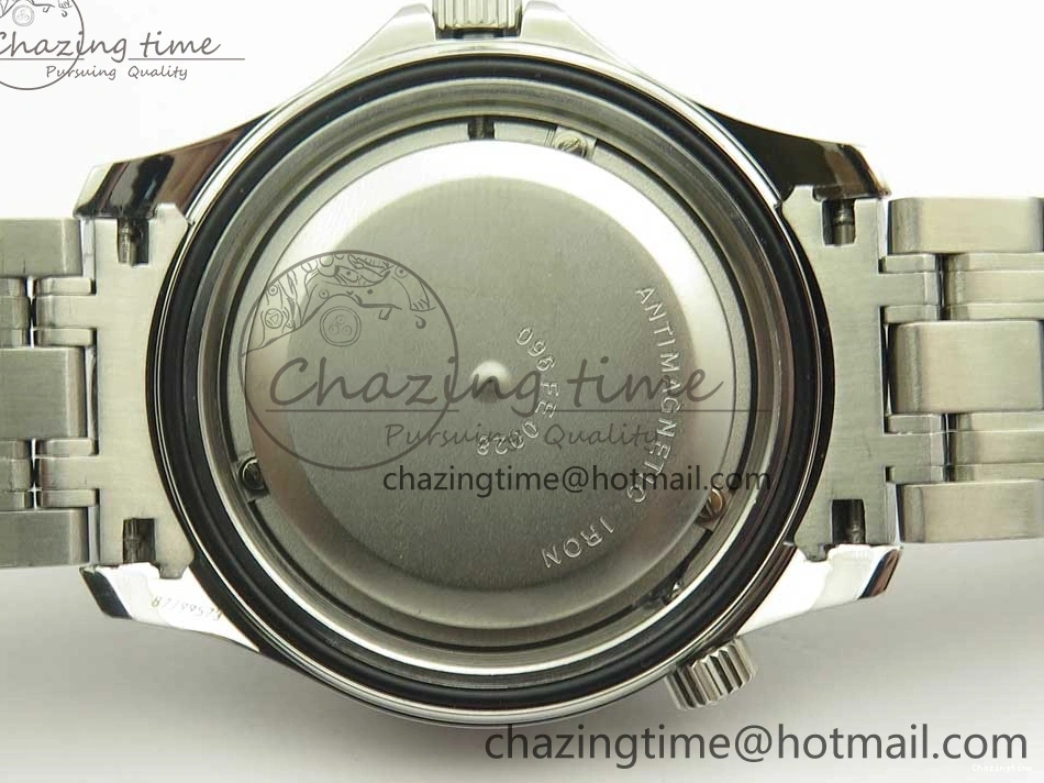 0120 WaterResistant Seamaster 300M SS MKS V3 1:1 Best Edition Black Dial Black Ceramic Bezel on SS Bracelet A 7981